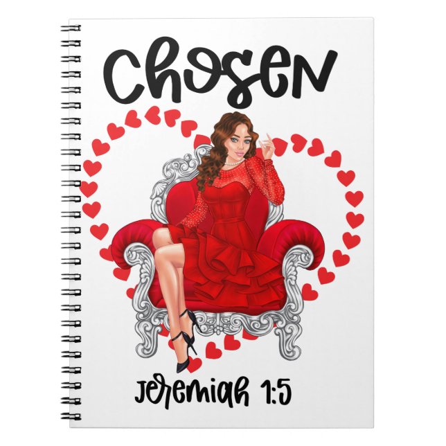 Valsen Jeremiah 1:5 Valentine Galentines Day Gud Anteckningsbok (Framsidan)