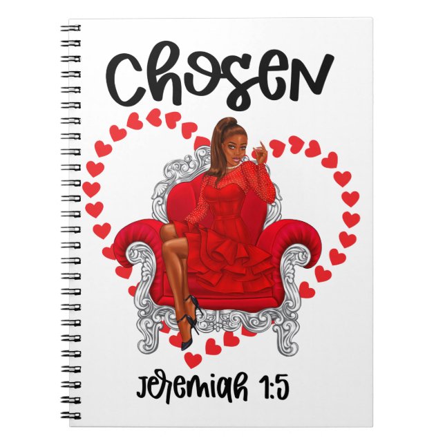 Valsen Jeremiah 1:5 Valentine Galentines Day Gud Anteckningsbok (Framsidan)
