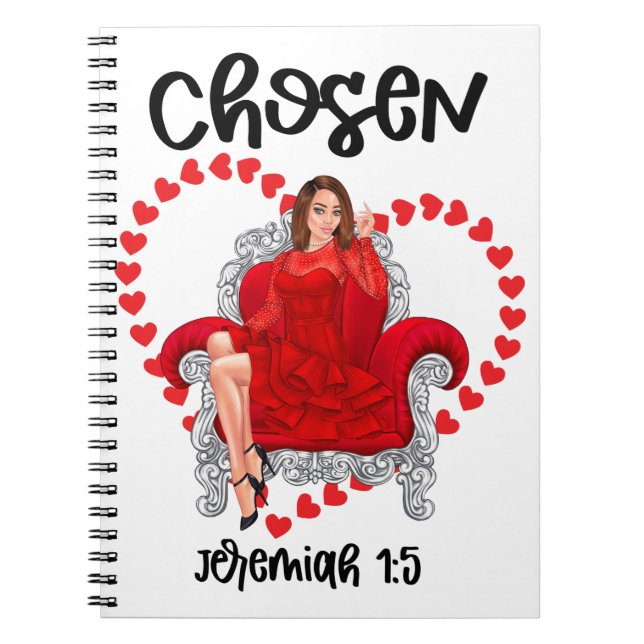 Valsen Jeremiah 1:5 Valentine Galentines Day Gud Anteckningsbok (Framsidan)