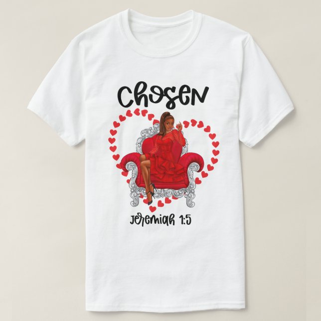 Valsen Jeremiah 1:5 Valentine Galentines Day Gud T Shirt (Design framsida)
