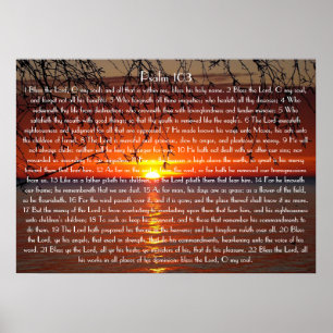 Välsigna affischen för Psalm 103 för Poster