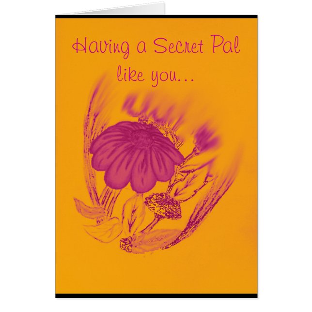 Välsigna blomman hälsningskort (Framsidan)