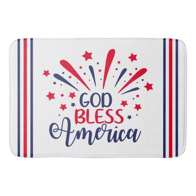 Välsigna dig America - A Star-Spangled Tribute Badrumsmatta (Framsidan)