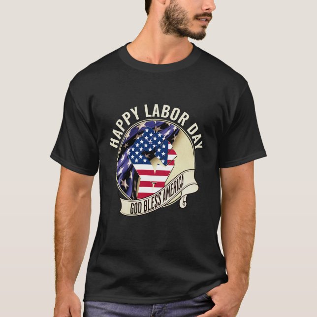 Välsigna dig America ARBOR DAY T Shirt (Framsida)