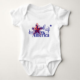 Välsigna dig America Baby Bodykostdräkt T Shirt