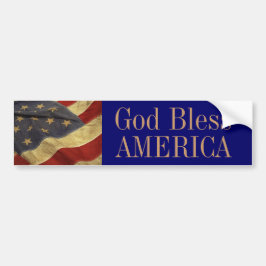 Välsigna dig America Bumper Sticker Bildekal