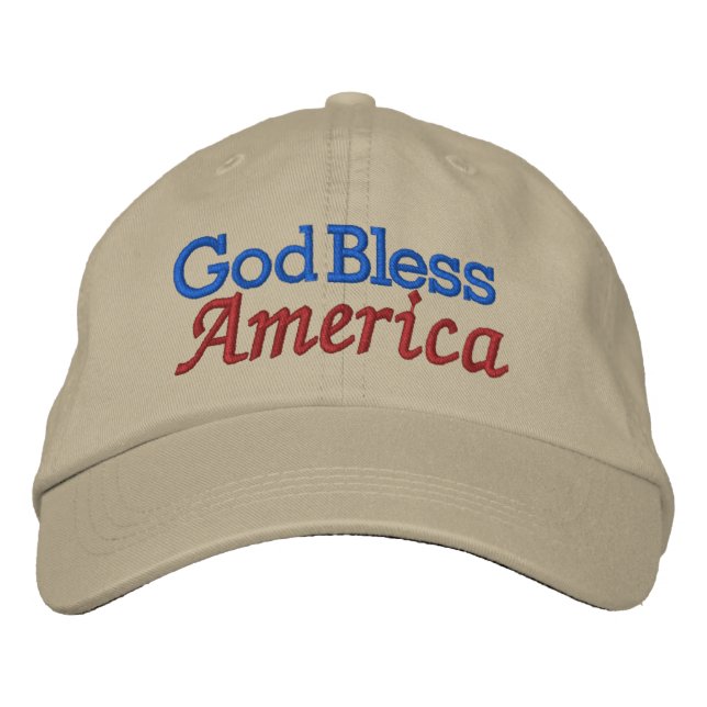 Välsigna dig America Cap by SRF Broderad Keps (Framsida)