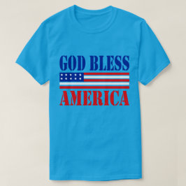 Välsigna dig America Classiotic Patriotic T Shirt