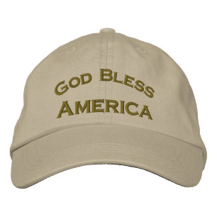 Välsigna dig America Embroized Patriotic Hat Broderad Keps