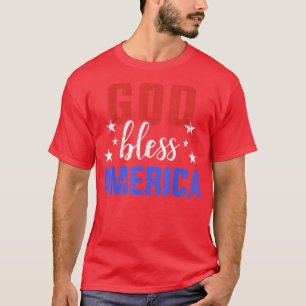 Välsigna dig america för Independence day den 4:e T Shirt