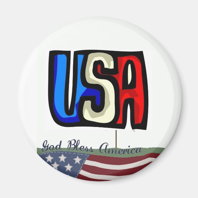 välsigna dig America Magnet (Framsidan)