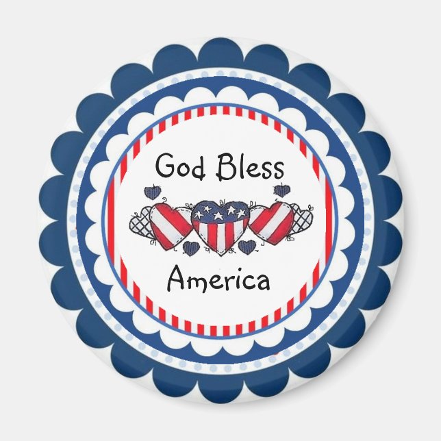 Välsigna dig America Magnet (Framsidan)