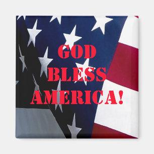 "Välsigna dig America" "patriotic gift" Magnet