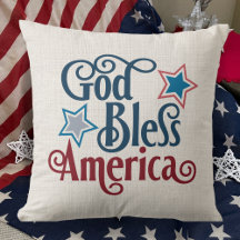 Välsigna dig America Red White och Blue Patriotic