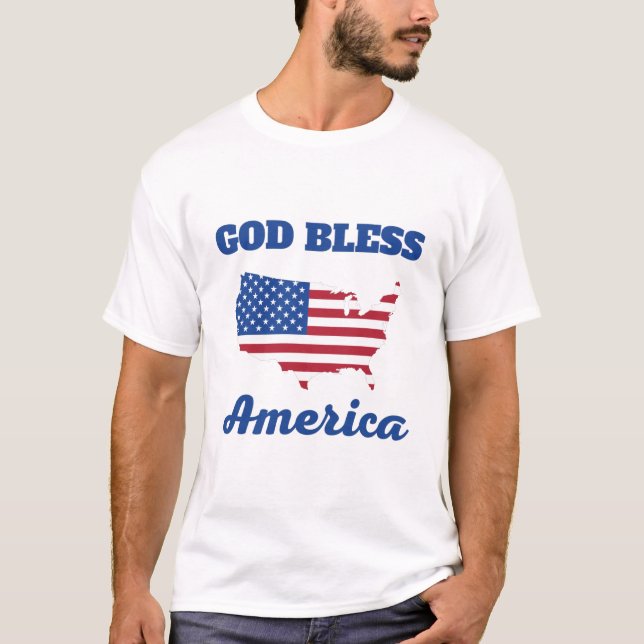 Välsigna dig AMERICA T-Shirt (Framsida)