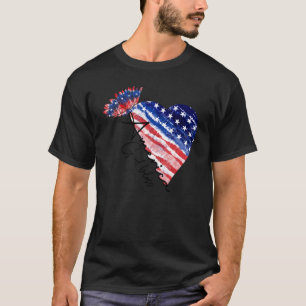 Välsigna dig Amerika 4:e juli Oberoende P T Shirt