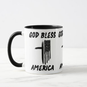 Välsigna dig Amerika A Faith-Filled Patriotic Amer Mugg