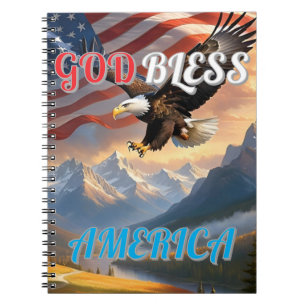 VÄLSIGNA DIG AMERIKA ANTECKNINGSBOK