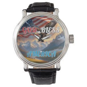 VÄLSIGNA DIG AMERIKA ARMBANDSUR