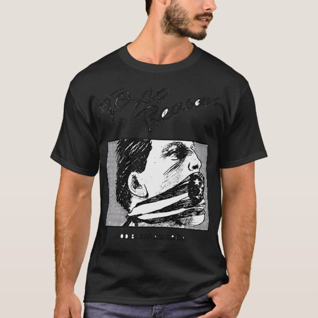 Välsigna dig Amerika av toxiska skäl T Shirt (Framsida)