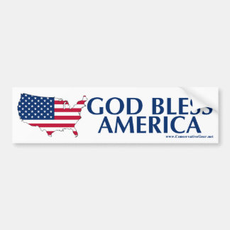 Välsigna dig Amerika Bildekal