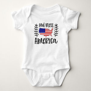 Välsigna dig Amerika den fjärde juli T Shirt