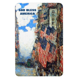 Välsigna dig Amerika. Fine Art Patriotic Magnet