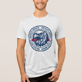 Välsigna dig Amerika, Förenta staternas örn i cirk T Shirt