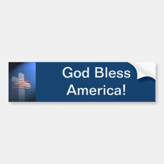 Välsigna dig Amerika!  Gåvor och kläder Bildekal
