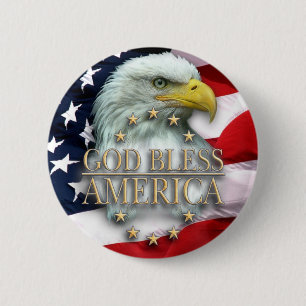 Välsigna dig Amerika Knapp