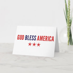 Välsigna dig Amerika Kort