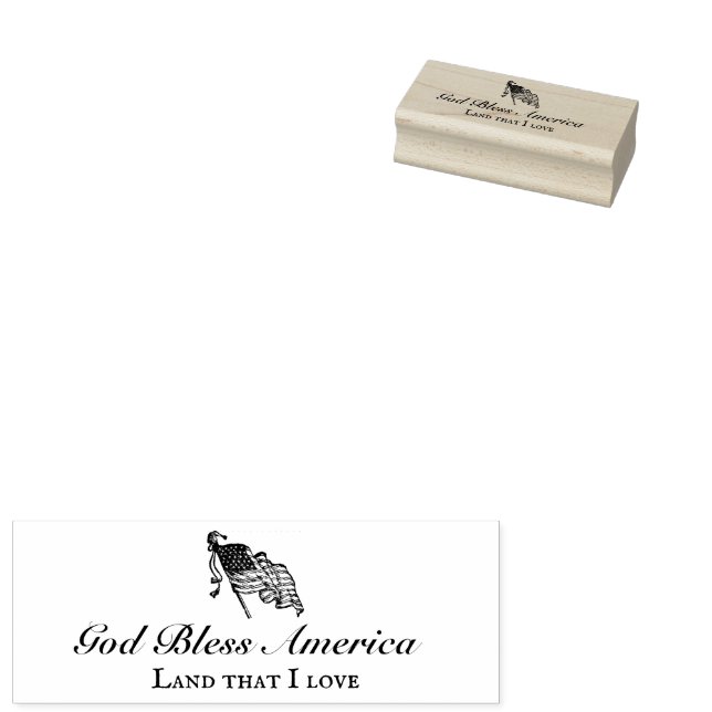 Välsigna dig Amerika, land i Kärlek Stämpel (Stämplad)