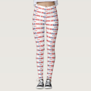 Välsigna dig Amerika Leggings