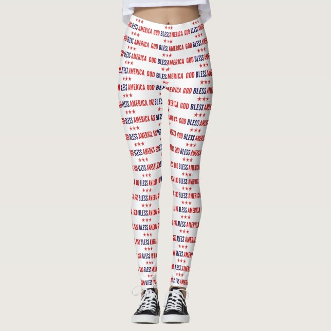 Välsigna dig Amerika Leggings (Framsida)