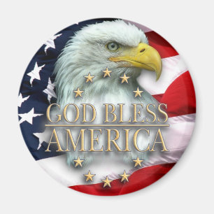 Välsigna dig Amerika Magnet