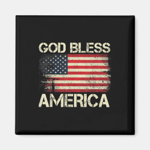 Välsigna dig Amerika med amerikanska minnesdagen f Magnet