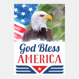 Välsigna dig Amerika med Öron och USA flagga