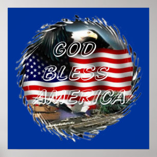 Välsigna dig Amerika Poster