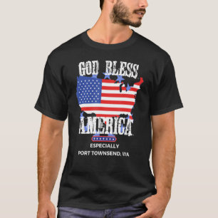 Välsigna dig Amerika, särskilt i hamntornsend WA U T Shirt
