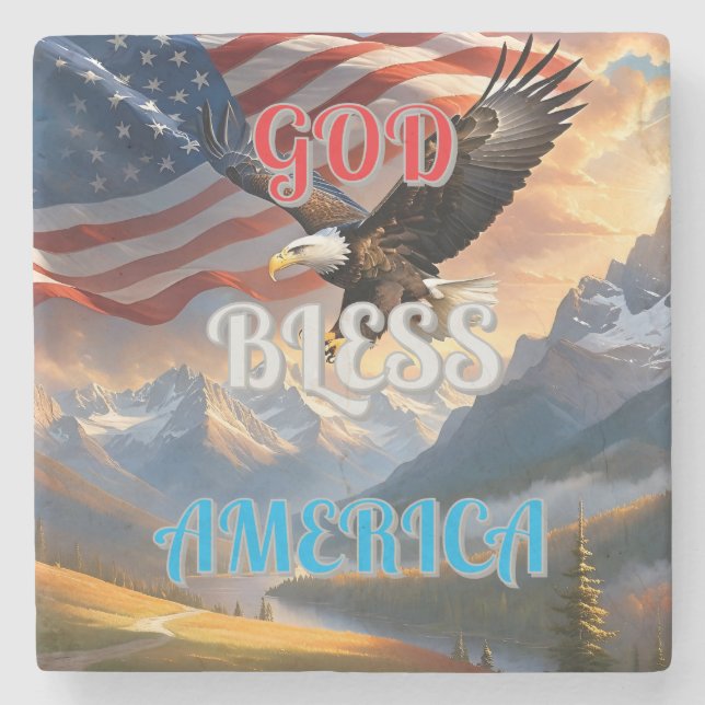 VÄLSIGNA DIG AMERIKA STENUNDERLÄGG (Framsidan)
