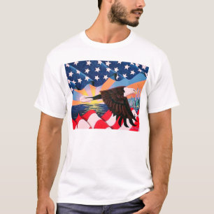 VÄLSIGNA DIG AMERIKA T SHIRT