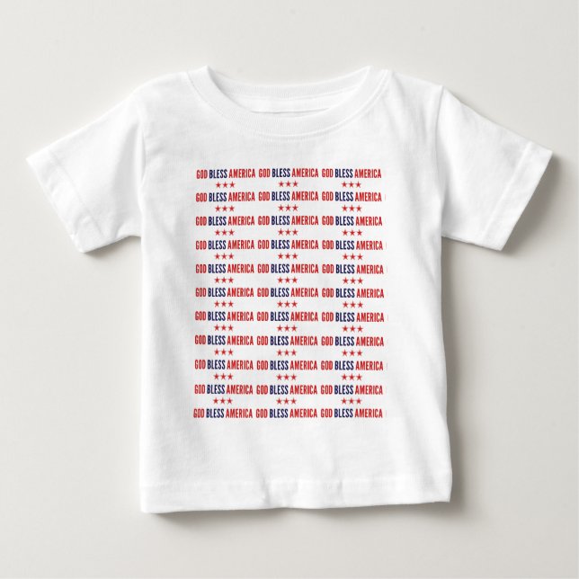 Välsigna dig Amerika T Shirt (Framsida)