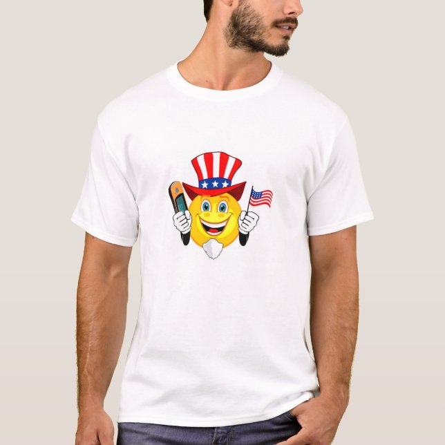 Välsigna dig Amerika Tee Shirt (Framsida)