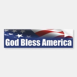 Välsigna dig Amerika - USA Bildekal