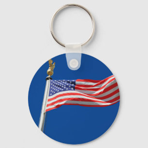 Välsigna dig, Amerikanska Flagga, Patriot Support Nyckelring