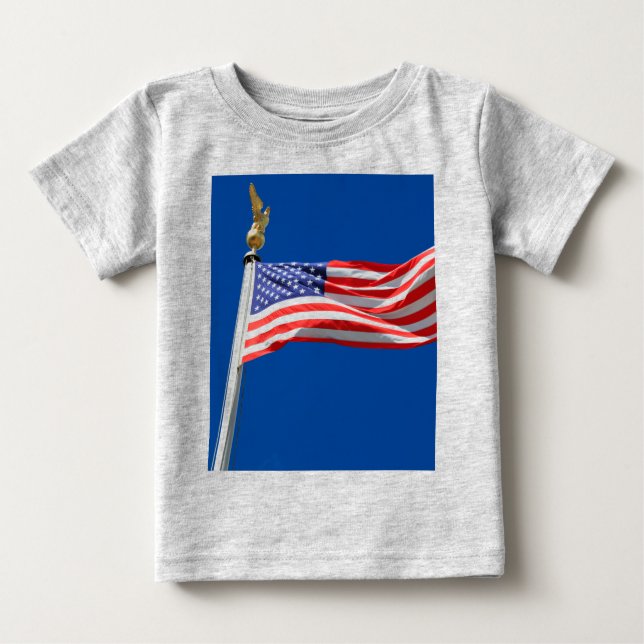 Välsigna dig, Amerikanska Flagga, Patriot Support T-shirt (Framsida)