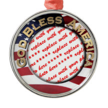 Välsigna dig Amerikanska patriotiska foto Ram