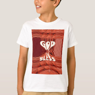 Välsigna dig Art-utskrift T-shirt