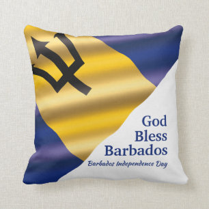 VÄLSIGNA DIG BARBADOS Independence day Customized Kudde