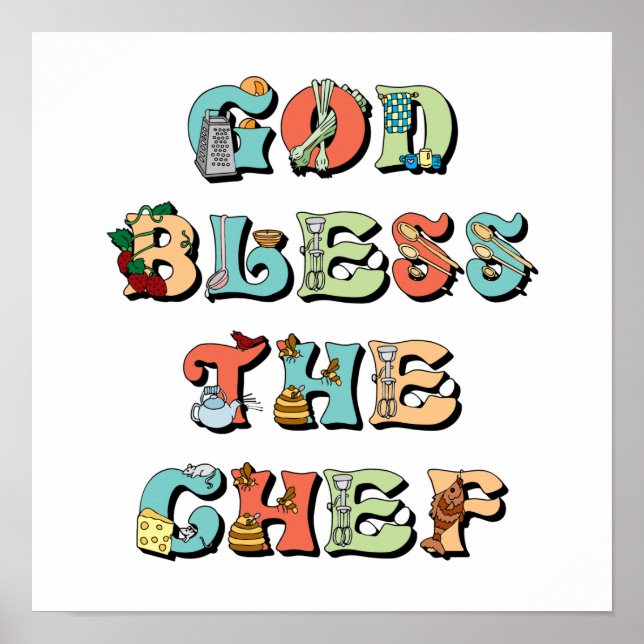 Välsigna dig Chef Poster (Framsidan)